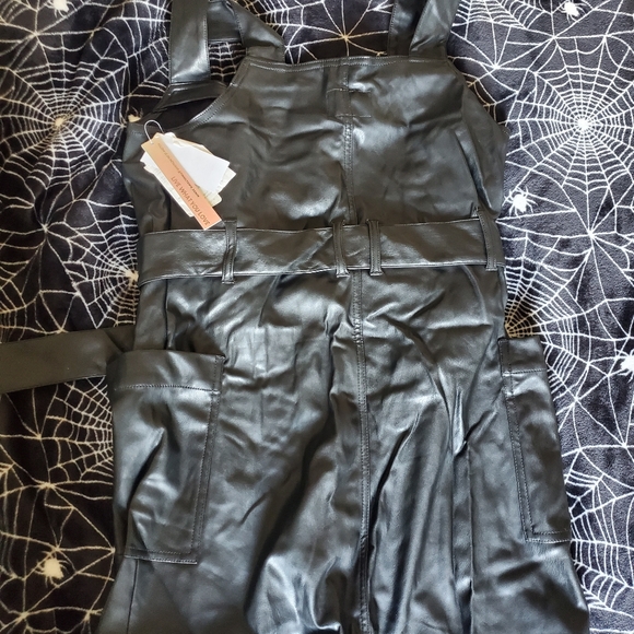FAUX LEATHER DRESS - Picture 4 of 5